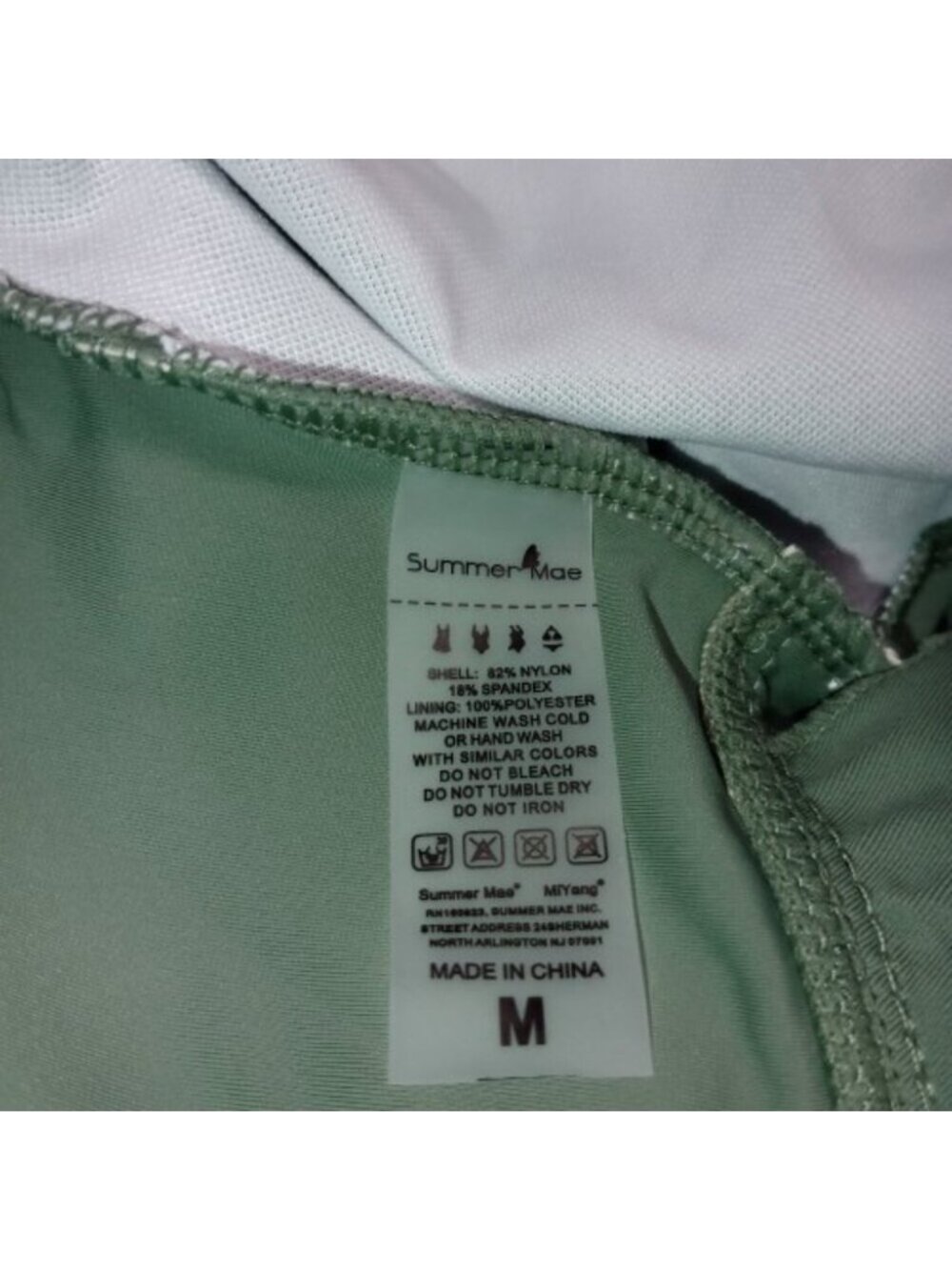 Maternity Tankini Top Only Size M in Olive Green NWT - Picture 2 of 5